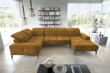 Hagglund Hjørnesofa m. Divan - Gul - Møbler - Sofaer - Hjørnesofaer - Hjørnesofa med divan