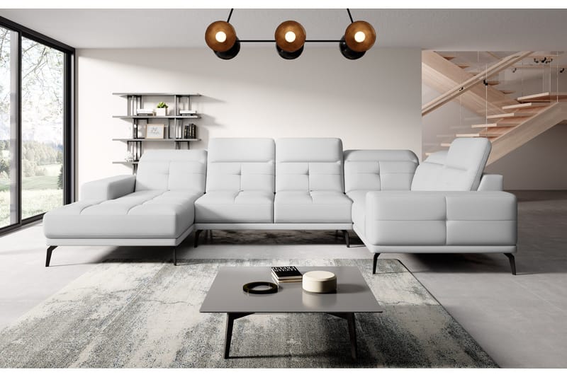 Hagglund Hjørnesofa m. Divan, Hvit