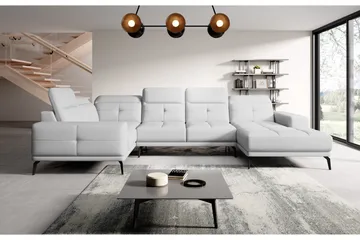 Hagglund Hjørnesofa m. Divan - Hvit - Møbler - Sofaer - Hjørnesofaer - Hjørnesofa med divan