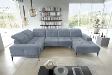 Hagglund Hjørnesofa m. Divan - Lysegrå - Møbler - Sofaer - Hjørnesofaer - Hjørnesofa med divan