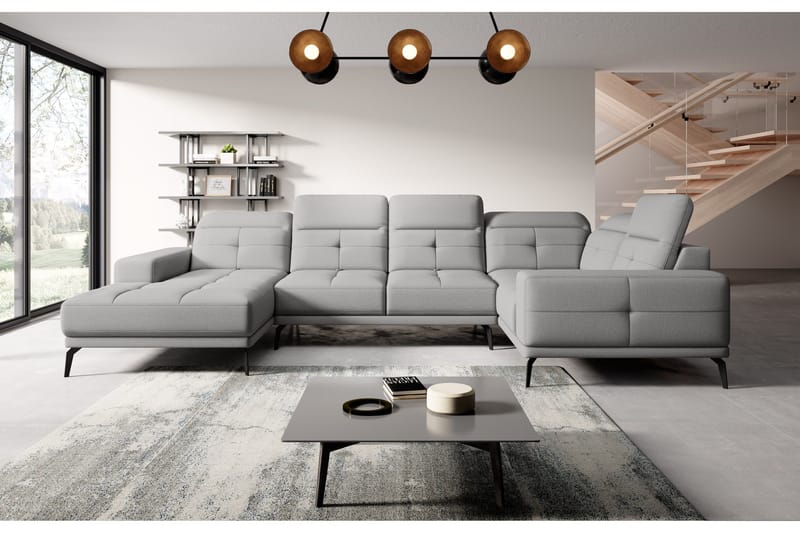 Hagglund Hjørnesofa m. Divan - Lysegrå - Møbler - Sofaer - Hjørnesofaer - Hjørnesofa med divan