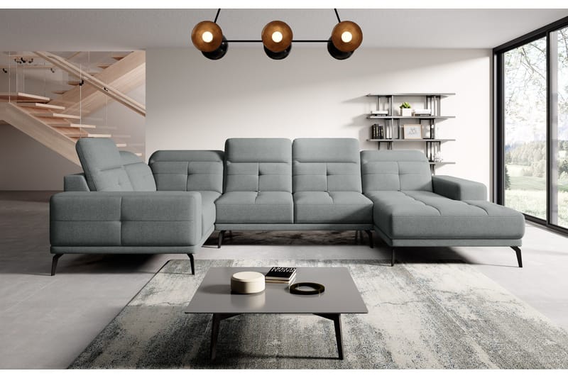 Hagglund Hjørnesofa m. Divan - Lysegrå - Møbler - Sofaer - Hjørnesofaer - Hjørnesofa med divan