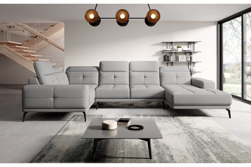 Hagglund Hjørnesofa m. Divan - Lysegrå - Møbler - Sofaer - Hjørnesofaer - Hjørnesofa med divan