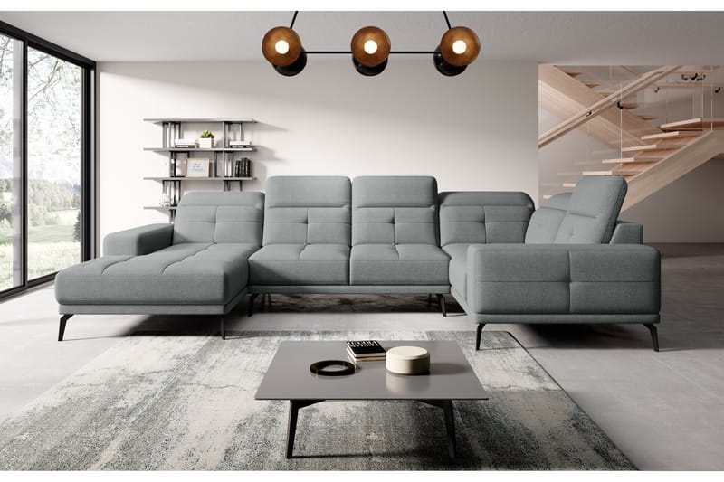 Hagglund Hjørnesofa m. Divan - Lysegrå - Møbler - Sofaer - Hjørnesofaer - Hjørnesofa med divan