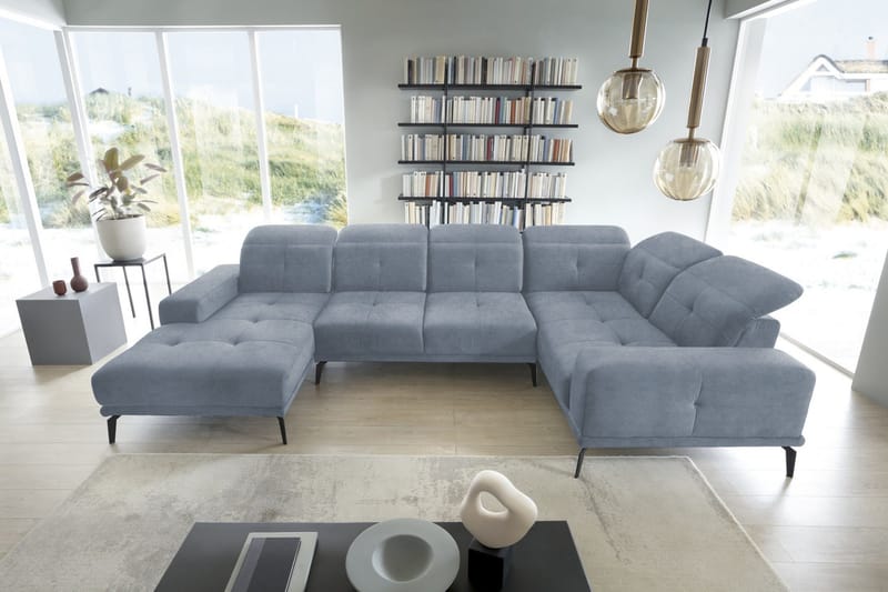 Hagglund Hjørnesofa m. Divan - Lysegrå - Møbler - Sofaer - Hjørnesofaer - Hjørnesofa med divan