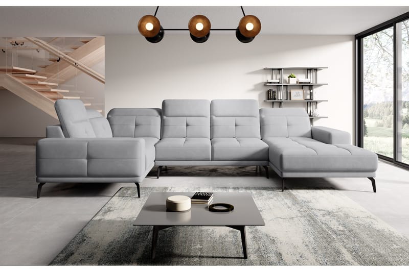 Hagglund Hjørnesofa m. Divan - Lysegrå - Møbler - Sofaer - Hjørnesofaer - Hjørnesofa med divan