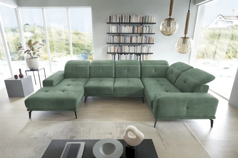 Hagglund Hjørnesofa m. Divan - Lysegrønn - Møbler - Sofaer - Hjørnesofaer - Hjørnesofa med divan