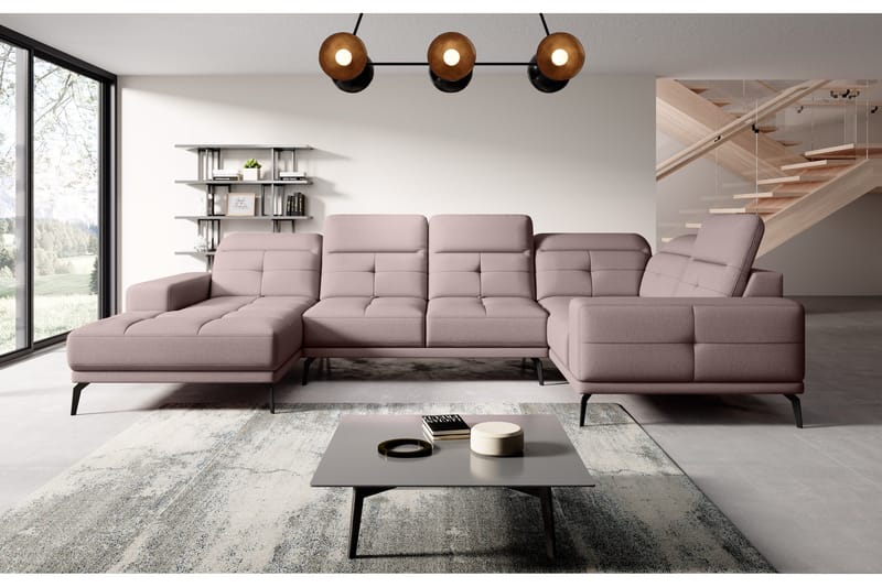 Hagglund Hjørnesofa m. Divan - Lyserosa - Møbler - Sofaer - Hjørnesofaer - Hjørnesofa med divan