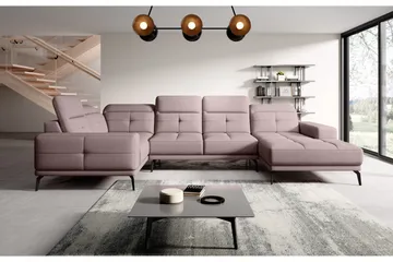 Hagglund Hjørnesofa m. Divan - Lyserosa - Møbler - Sofaer - Hjørnesofaer - Hjørnesofa med divan