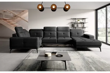 Hagglund Hjørnesofa m. Divan - Mørkegrå - Møbler - Sofaer - Hjørnesofaer - Hjørnesofa med divan