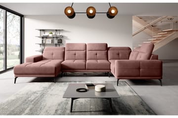 Hagglund Hjørnesofa m. Divan - Rosa - Møbler - Sofaer - Hjørnesofaer - Hjørnesofa med divan