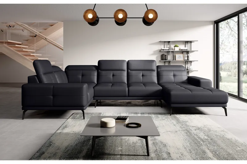 Hagglund Hjørnesofa m. Divan, Svart