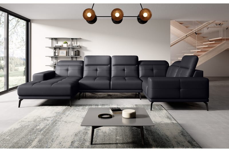 Hagglund Hjørnesofa m. Divan, Svart