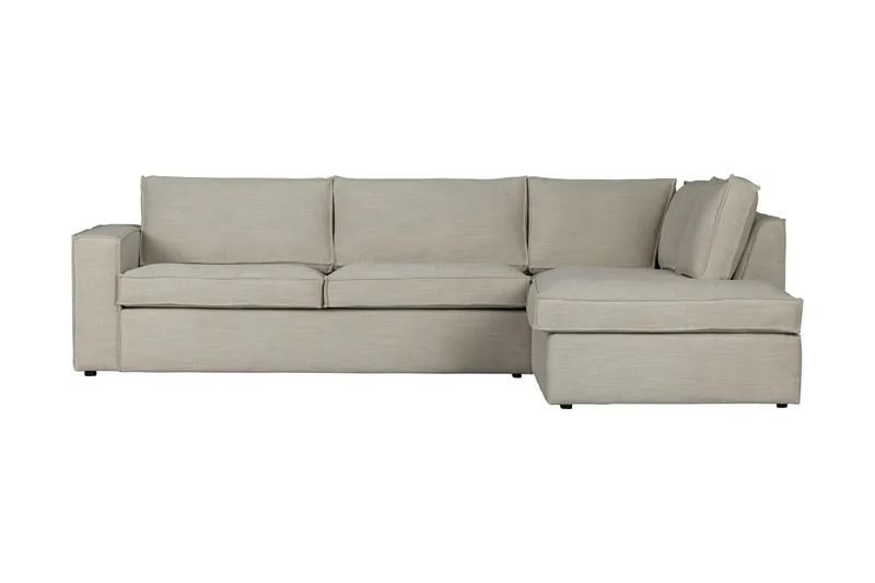 Hearness 3-seters Sofa med Sjeselong Høyre, Beige