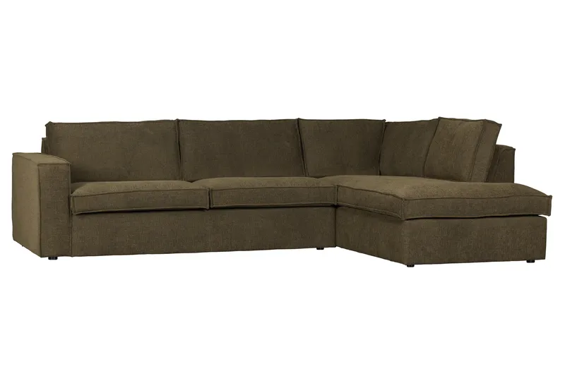 Hearness 3-seters Sofa med Sjeselong Høyre - Varmgrå - Møbler - Sofaer - Hjørnesofaer