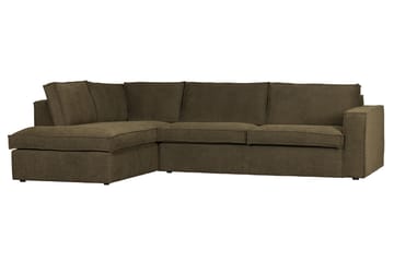 Hearness 3-seters Sofa med Sjeselong Venstre - Grønn - Møbler - Sofaer - Hjørnesofaer