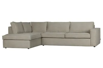 Hearness 3-seters Sofa med Sjeselong Venstre - Natur - Møbler - Sofaer - Hjørnesofaer