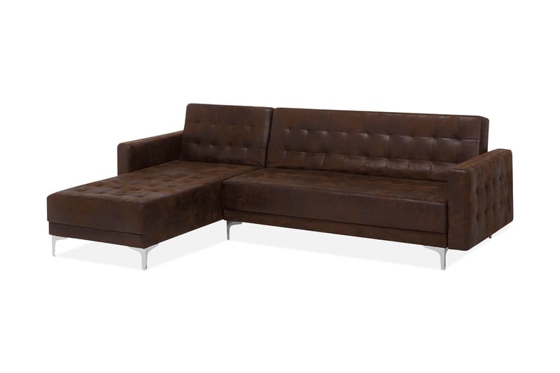 Hjørnesofa Aberdeen 267 cm - Brun - Møbler - Sofaer - Hjørnesofaer