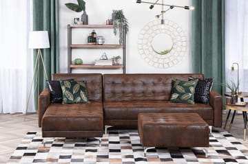 Hjørnesofa Aberdeen 267 cm - Brun - Møbler - Sofaer - Hjørnesofaer