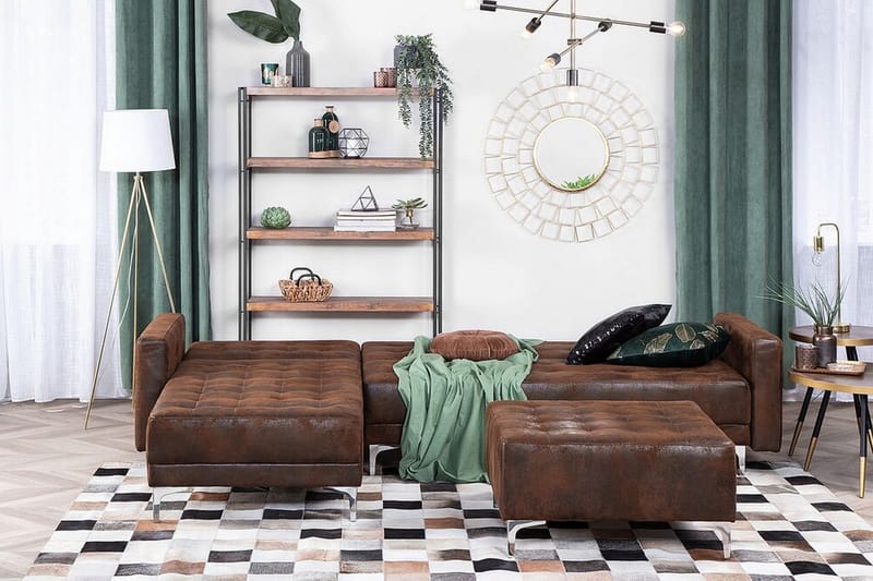 Hjørnesofa Aberdeen 267 cm - Brun - Møbler - Sofaer - Hjørnesofaer