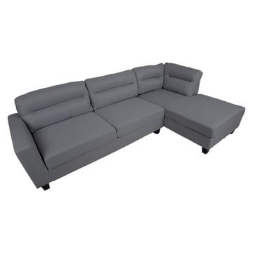 Hjørnesofa Asknor Høyre - Mørk grå - Møbler - Sofaer - Hjørnesofaer - Hjørnesofa med divan