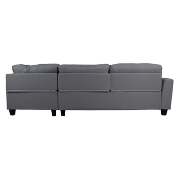 Hjørnesofa Asknor Høyre - Mørk grå - Møbler - Sofaer - Hjørnesofaer - Hjørnesofa med divan