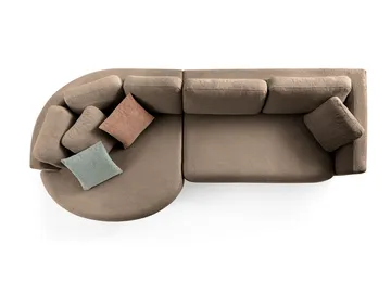 Hjørnesofa Atelier Del Sofa Venezia Venstre (310 x 75 x 105 cm) Mørk brun - Mørkebrun - Møbler - Sofaer - Hjørnesofaer