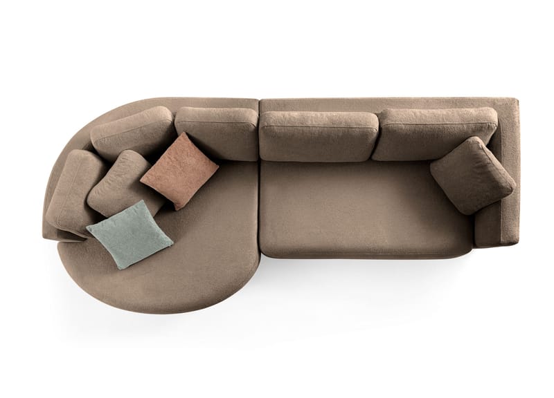 Hjørnesofa Atelier Del Sofa Venezia Venstre (310 x 75 x 105 cm) Mørk brun - Mørkebrun - Møbler - Sofaer - Hjørnesofaer