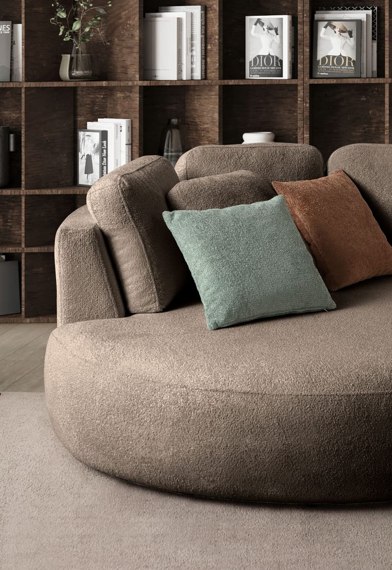 Hjørnesofa Atelier Del Sofa Venezia Venstre (310 x 75 x 105 cm) Mørk brun - Mørkebrun - Møbler - Sofaer - Hjørnesofaer