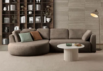 Hjørnesofa Atelier Del Sofa Venezia Venstre (310 x 75 x 105 cm) Mørk brun - Mørkebrun - Møbler - Sofaer - Hjørnesofaer