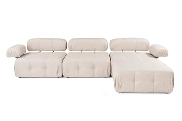 Hjørnesofa Belgin 3-sits - Lyse brun - Møbler - Sofaer - Sofaer med sjeselong - 4 seters sofa med divan