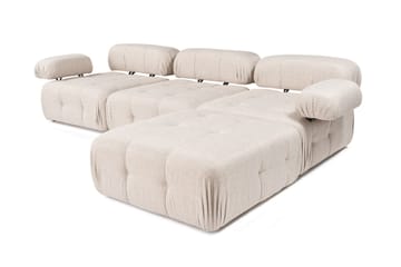 Hjørnesofa Belgin 3-sits - Lyse brun - Møbler - Sofaer - Sofaer med sjeselong - 4 seters sofa med divan