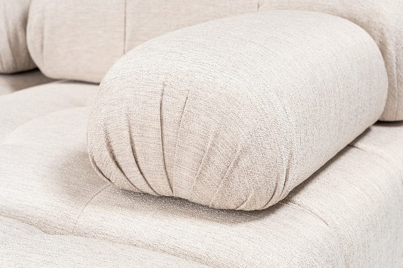 Hjørnesofa Belgin 3-sits - Lyse brun - Møbler - Sofaer - Sofaer med sjeselong - 4 seters sofa med divan