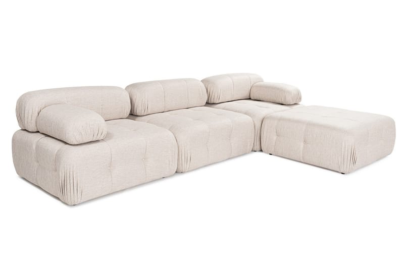 Hjørnesofa Belgin 3-sits - Lyse brun - Møbler - Sofaer - Sofaer med sjeselong - 4 seters sofa med divan