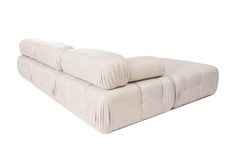 Hjørnesofa Belgin 3-sits - Lyse brun - Møbler - Sofaer - Sofaer med sjeselong - 4 seters sofa med divan