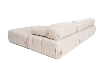 Hjørnesofa Belgin 3-sits - Lyse brun - Møbler - Sofaer - Sofaer med sjeselong - 4 seters sofa med divan