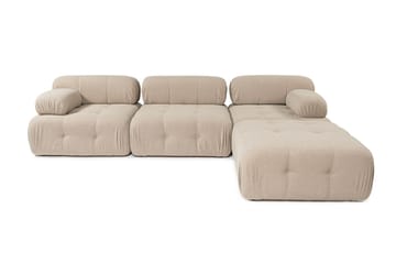 Hjørnesofa Belgin 3-sits - Peach - Møbler - Sofaer - Hjørnesofaer