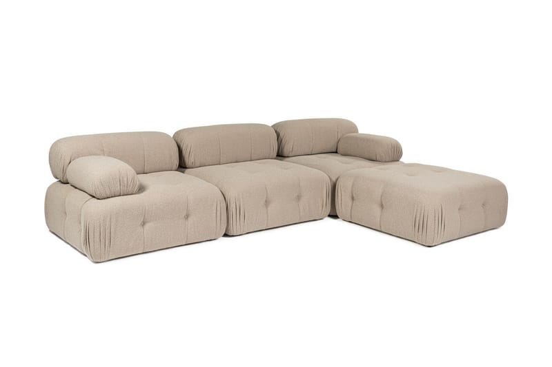 Hjørnesofa Belgin 3-sits - Peach - Møbler - Sofaer - Hjørnesofaer