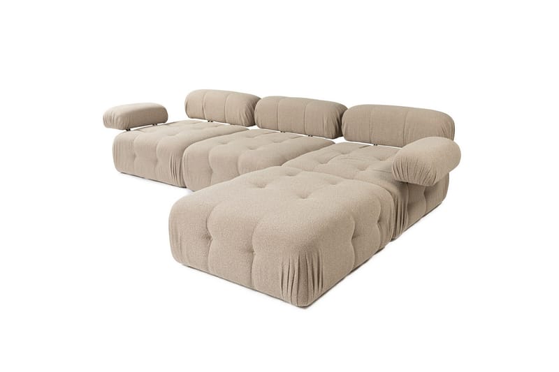Hjørnesofa Belgin 3-sits - Peach - Møbler - Sofaer - Hjørnesofaer
