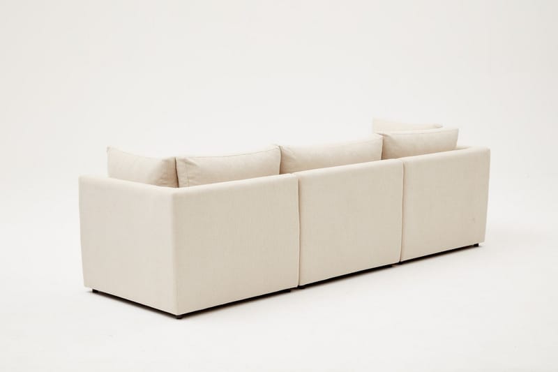 Hjørnesofa Bulmaca 3-sits - Beige - Hjørnesofaer