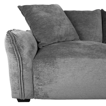 Hjørnesofa Denvi Høyre - Grå - Møbler - Sofaer - Hjørnesofaer - Hjørnesofa med divan
