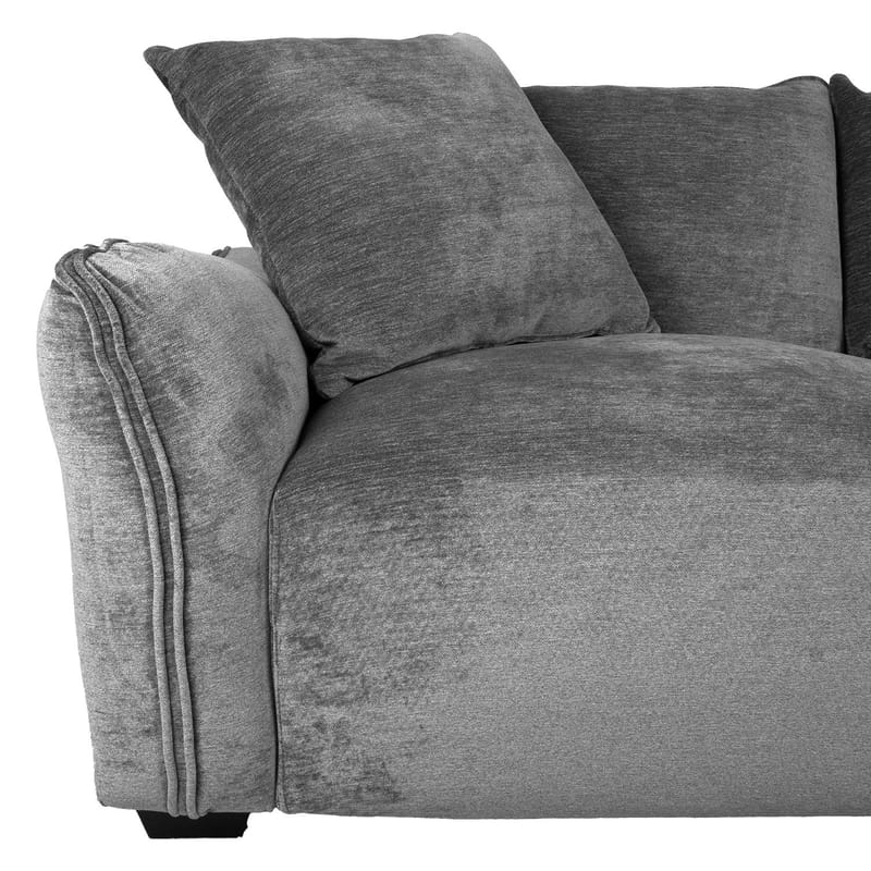 Hjørnesofa Denvi Høyre - Grå - Møbler - Sofaer - Hjørnesofaer - Hjørnesofa med divan