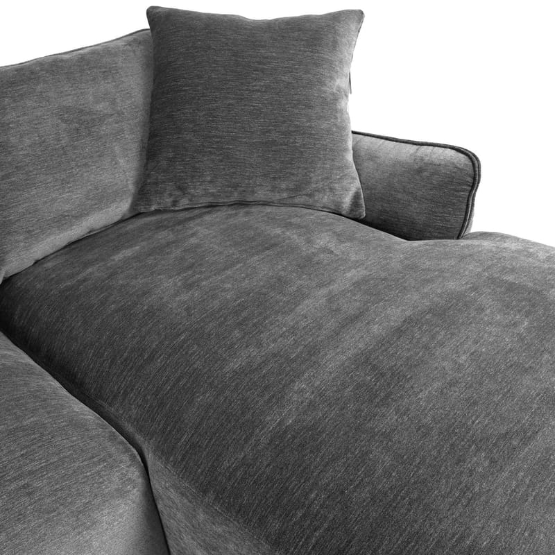 Hjørnesofa Denvi Høyre - Grå - Møbler - Sofaer - Hjørnesofaer - Hjørnesofa med divan