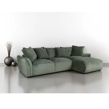 Hjørnesofa Denvi Høyre - mintgrønn - Møbler - Sofaer - Hjørnesofaer - Hjørnesofa med divan