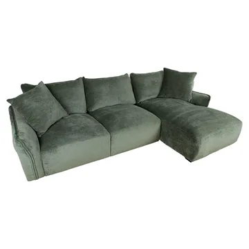 Hjørnesofa Denvi Høyre - mintgrønn - Møbler - Sofaer - Hjørnesofaer - Hjørnesofa med divan