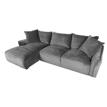 Hjørnesofa Denvi Venstre - Grå - Møbler - Sofaer - Hjørnesofaer - Hjørnesofa med divan