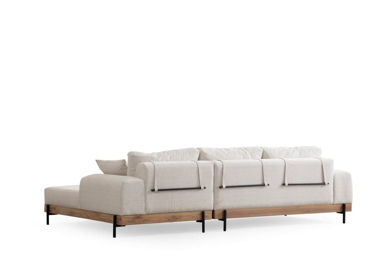 Hjørnesofa Eti 3-sits - Hvit - Møbler - Sofaer - Hjørnesofaer