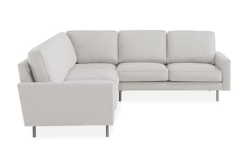 Hjørnesofa Høyre Koliko - Beige|Krom - Møbler - Sofaer - Hjørnesofaer
