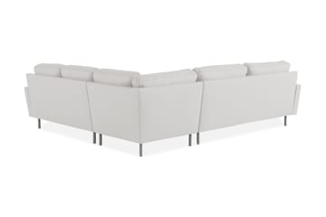 Hjørnesofa Høyre Koliko - Beige|Krom - Møbler - Sofaer - Hjørnesofaer