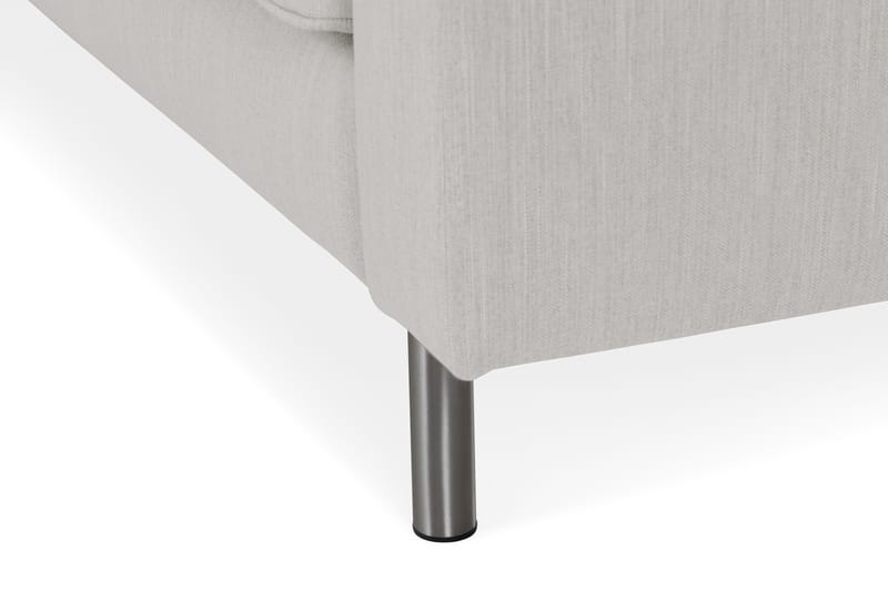 Hjørnesofa Høyre Koliko - Beige|Krom - Møbler - Sofaer - Hjørnesofaer